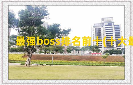 最强boss排名前十(十大最强boss)