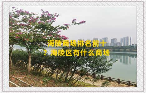 海陵商场排名前十？海陵区有什么商场